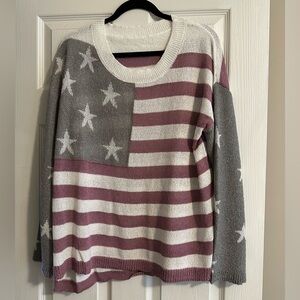 Women’s vintage American Flag Sweater
